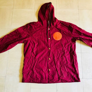 WARMUP Coach Jacket - Cranberry